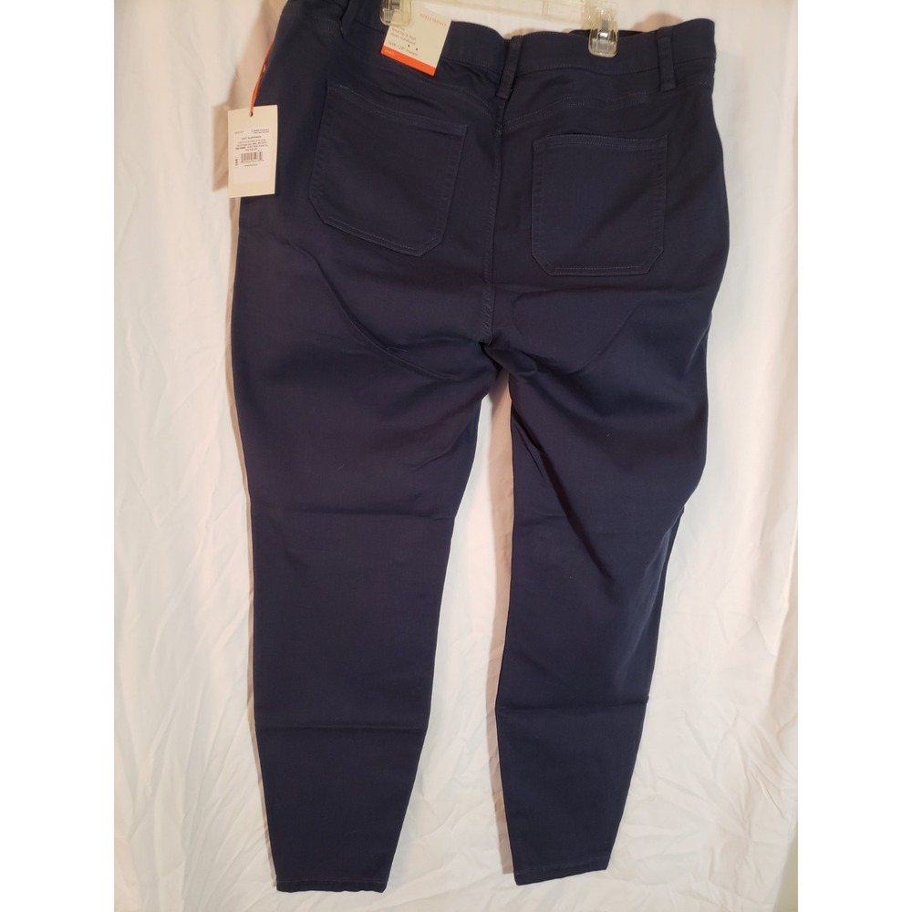 Women's Knox Rose Skinny Ankle Barrel Navy Pants Size 16W (H407) - Picture 2 of 5